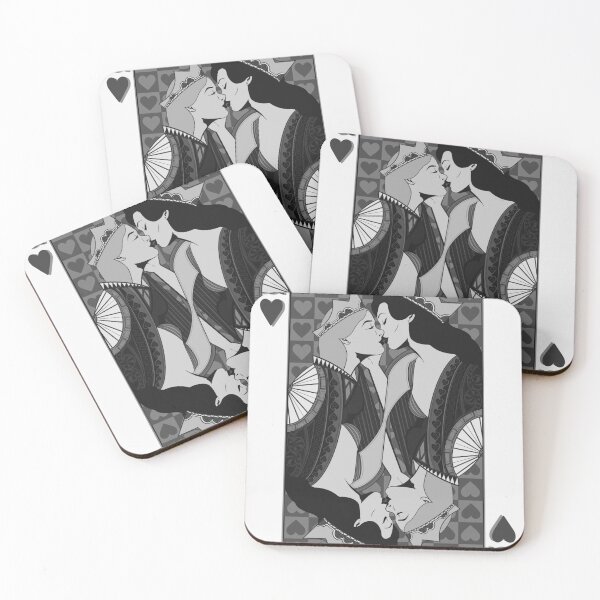 Item preview, queen of hearts card women kissing designed and sold by lulustratton.