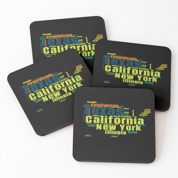 Item preview, Copy of United States Typography USA States designed and sold by MyDearWorld.