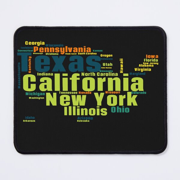 Item preview, Copy of United States Typography USA States designed and sold by MyDearWorld.