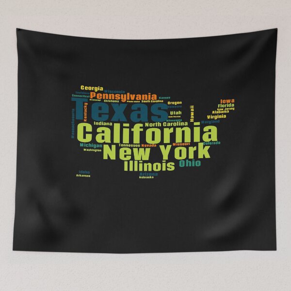 Item preview, Copy of United States Typography USA States designed and sold by MyDearWorld.