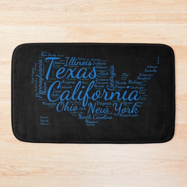 Item preview, United States Typography USA States designed and sold by MyDearWorld.