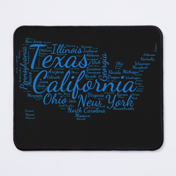 Item preview, United States Typography USA States designed and sold by MyDearWorld.
