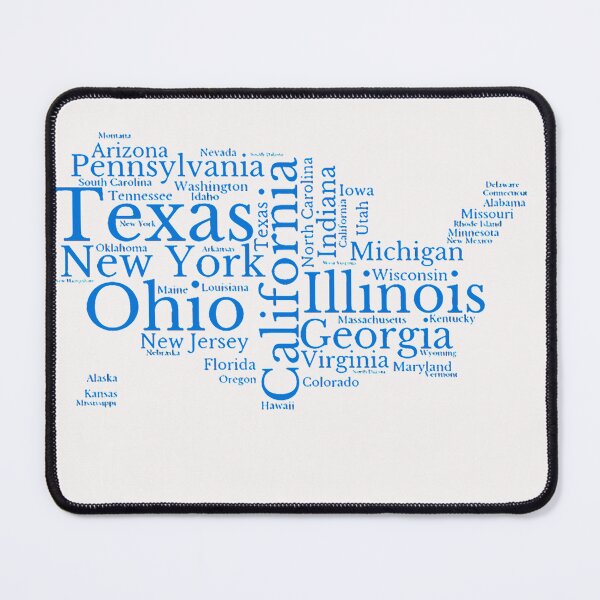 Item preview, United States Typography USA States designed and sold by MyDearWorld.