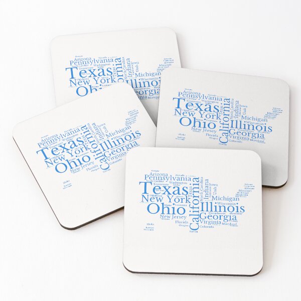 Item preview, United States Typography USA States designed and sold by MyDearWorld.
