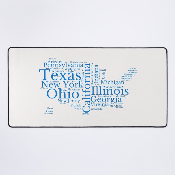 Item preview, United States Typography USA States designed and sold by MyDearWorld.