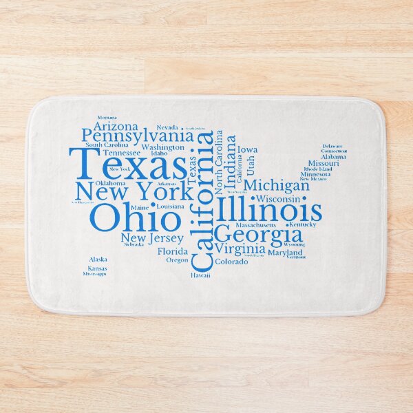 Item preview, United States Typography USA States designed and sold by MyDearWorld.
