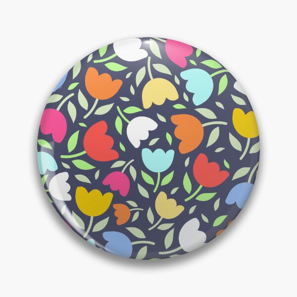 Item preview, Bright Vibrant Floral Flowers pattern SJ Blue designed and sold by Nicola-Rowe.