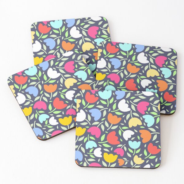 Item preview, Bright Vibrant Floral Flowers pattern SJ Blue designed and sold by Nicola-Rowe.
