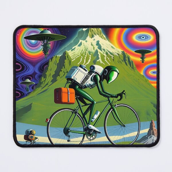 Item preview, Bicycle Day Abduction: LSD Blotter Artistry Unveiled T-Shirt designed and sold by Mr.Psychedelia.