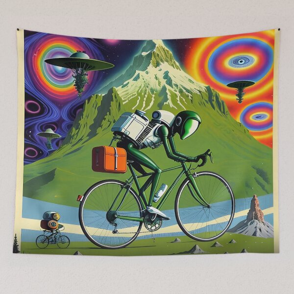 Item preview, Bicycle Day Abduction: LSD Blotter Artistry Unveiled T-Shirt designed and sold by Mr.Psychedelia.