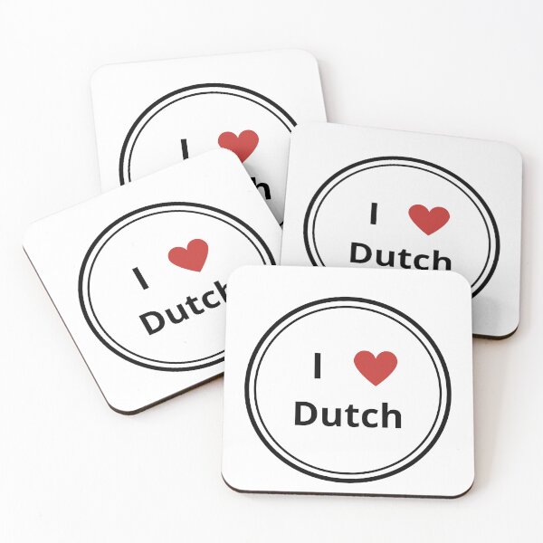 Item preview, Black and white circle of i love Dutch designed and sold by language-des.