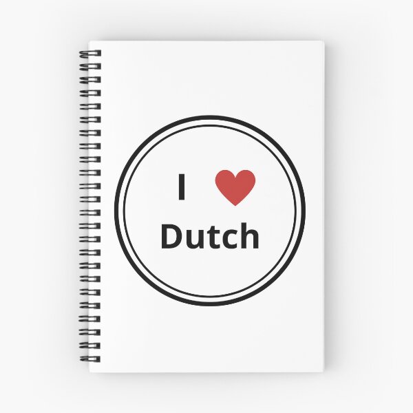 Item preview, Black and white circle of i love Dutch designed and sold by language-des.