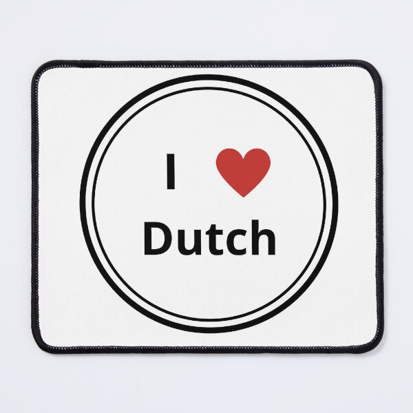 Item preview, Black and white circle of i love Dutch designed and sold by language-des.
