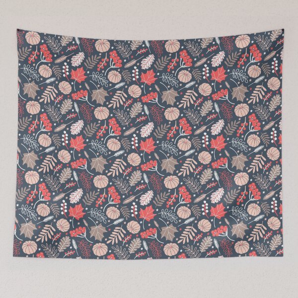 Item preview, Seasonal Autumn Botanical Pumpkin Berries Nature pattern designed and sold by Nicola-Rowe.