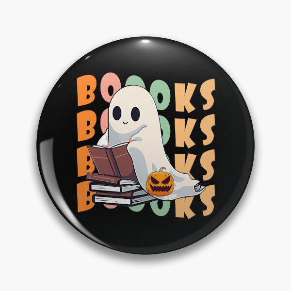 Item preview, Booooks Cute Ghost Reading Books Pumpkin Halloween designed and sold by NewDayDesigns.