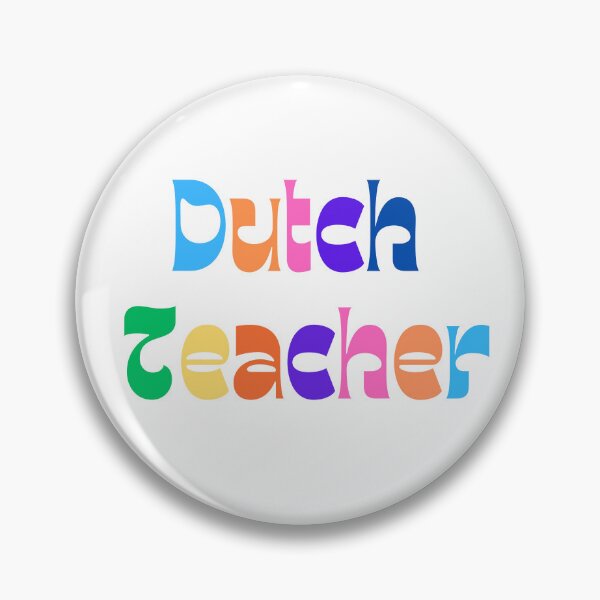 Item preview, Colorful and fun dutch teacher design designed and sold by language-des.