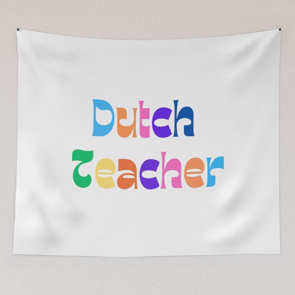Item preview, Colorful and fun dutch teacher design designed and sold by language-des.