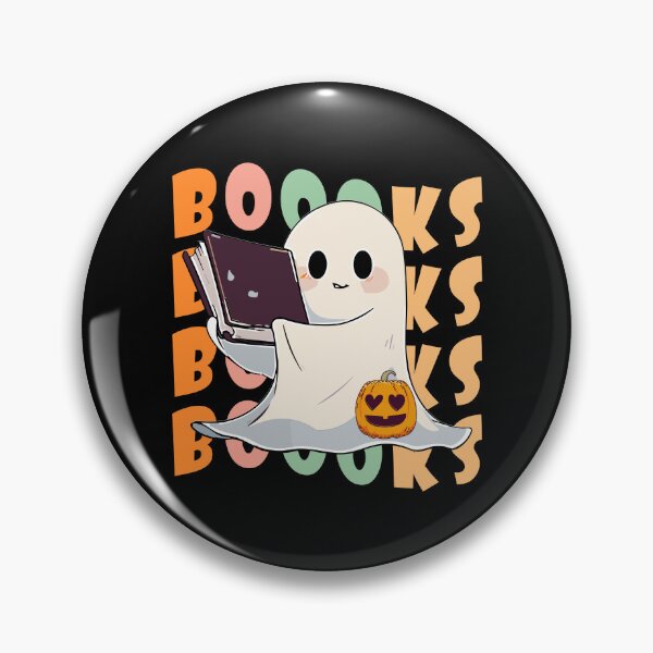 Item preview, Booooks Cute Ghost Reading Books Pumpkin Halloween designed and sold by NewDayDesigns.