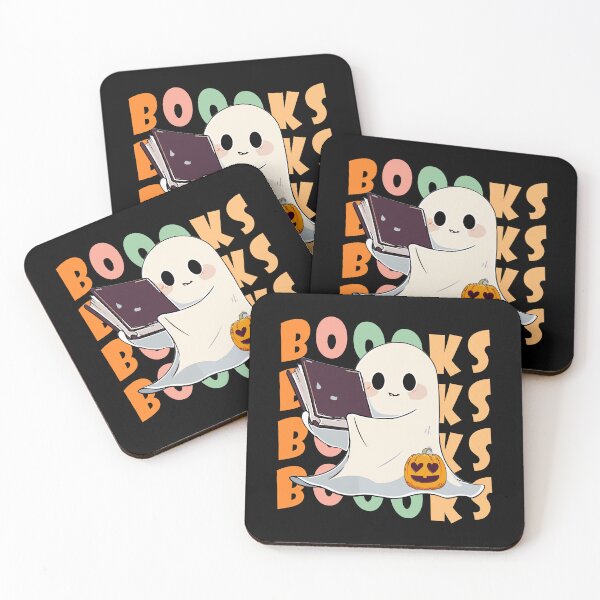 Item preview, Booooks Cute Ghost Reading Books Pumpkin Halloween designed and sold by NewDayDesigns.