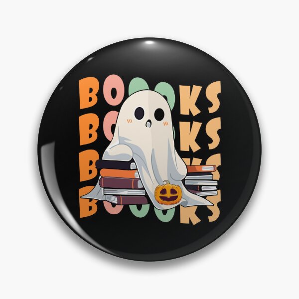 Item preview, Booooks Cute Ghost Reading Books Pumpkin Halloween designed and sold by NewDayDesigns.