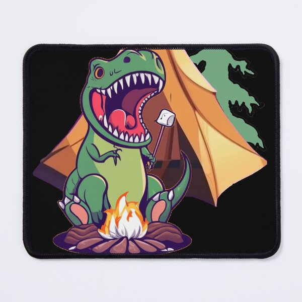 Item preview, Funny T-rex Dinosaur Camping Abstract Art designed and sold by Nature's Fancy.