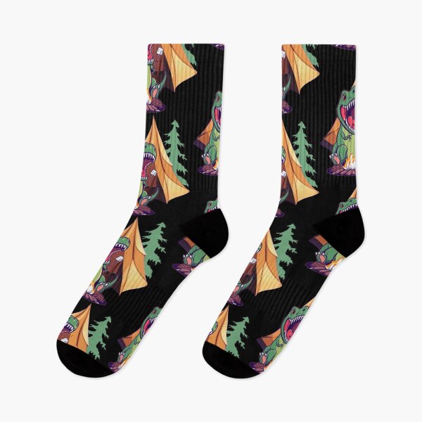 Item preview, Funny T-rex Dinosaur Camping Abstract Art designed and sold by Nature's Fancy.