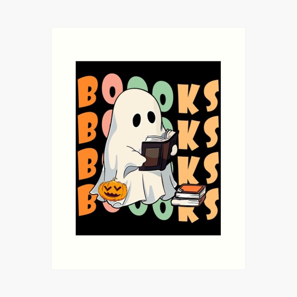 Item preview, Booooks Ghost Reading Books Halloween designed and sold by NewDayDesigns.