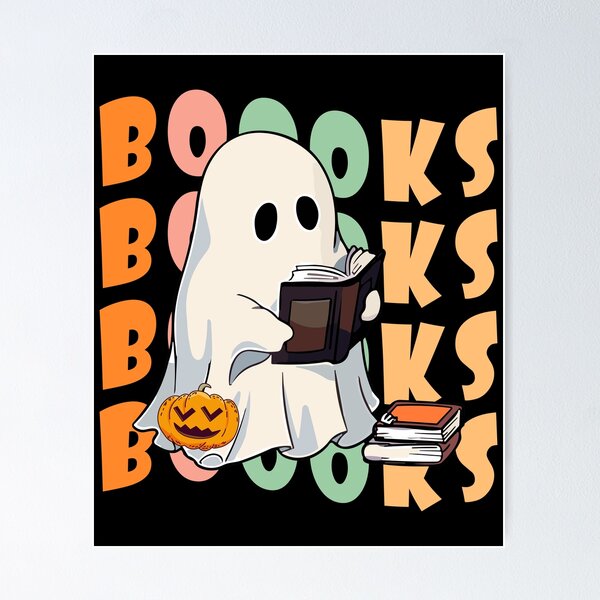 Item preview, Booooks Ghost Reading Books Halloween designed and sold by NewDayDesigns.