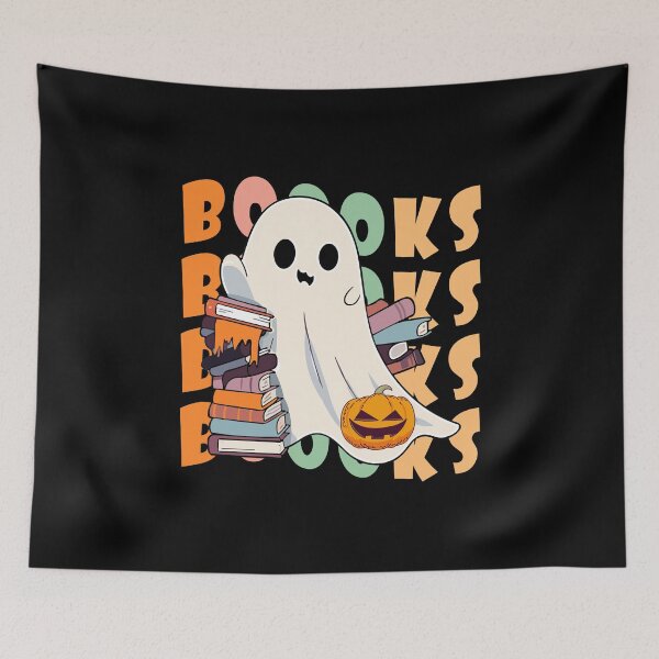 Item preview, Booooks Ghost Reading Books Halloween designed and sold by NewDayDesigns.