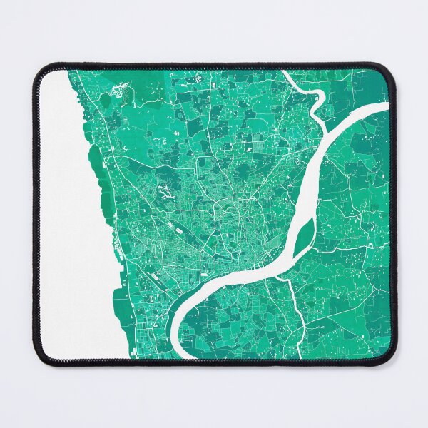 Item preview, Chittagong City Map of Bangladesh - Watercolor designed and sold by deMAP.