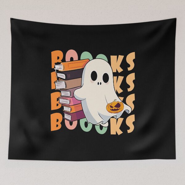 Item preview, Booooks Ghost Reading Books Halloween designed and sold by NewDayDesigns.