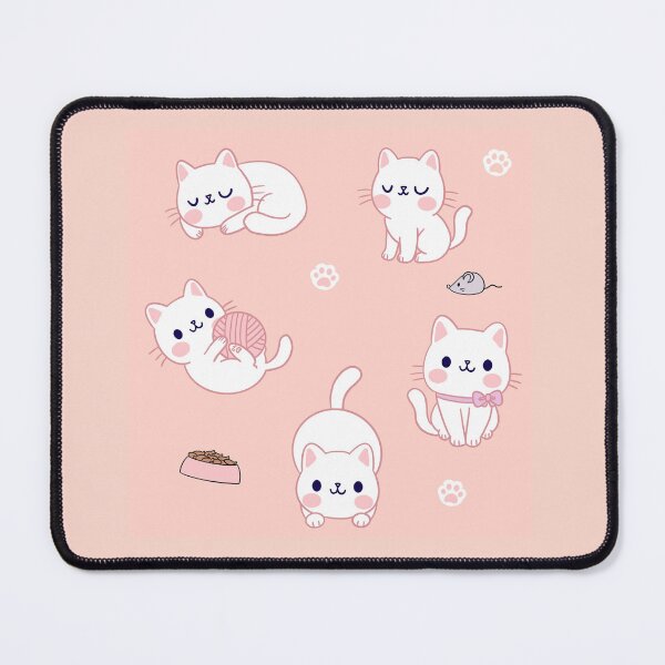 Item preview, the little white kitten designed and sold by Mad Eleine.