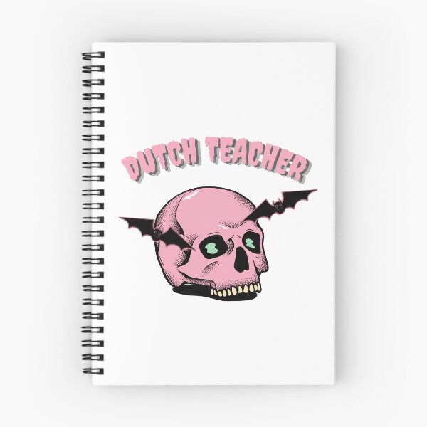Item preview, dutch teacher halloween skull designed and sold by language-des.