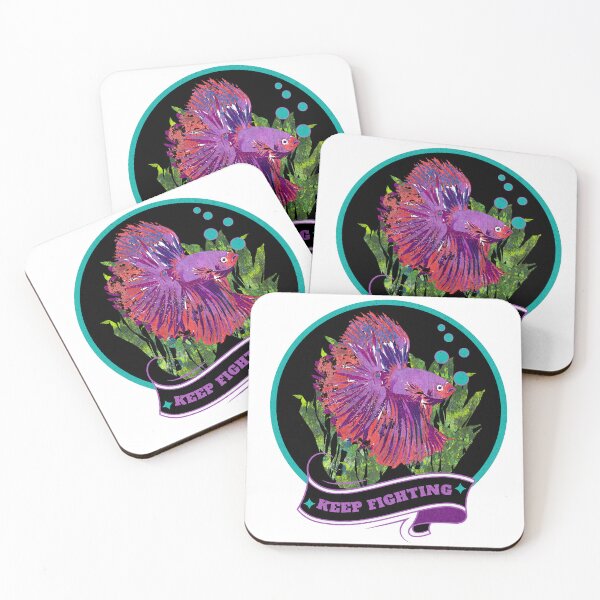 Item preview, Keep Fighting Betta Fish designed and sold by ginaisarty.