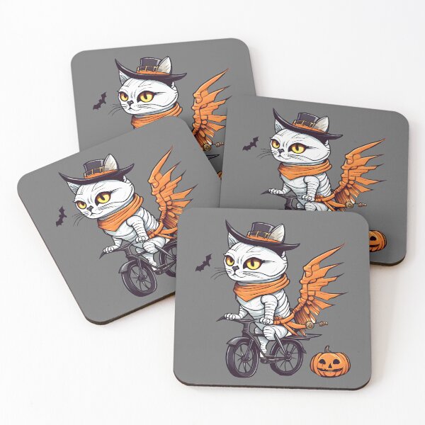 Item preview, Mummy Cat With Halloween Wings designed and sold by BloomCatB.