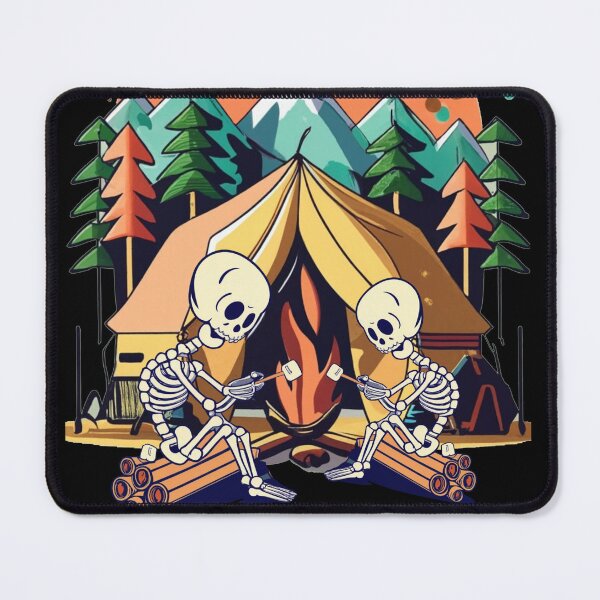 Item preview, Funny Skeletons Camping Abstract Art designed and sold by Nature's Fancy.