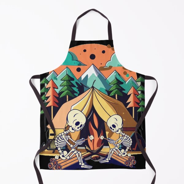 Item preview, Funny Skeletons Camping Abstract Art designed and sold by Nature's Fancy.