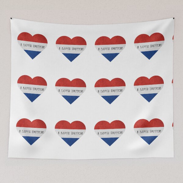 Item preview, I love dutch, heart with dutch flag designed and sold by language-des.