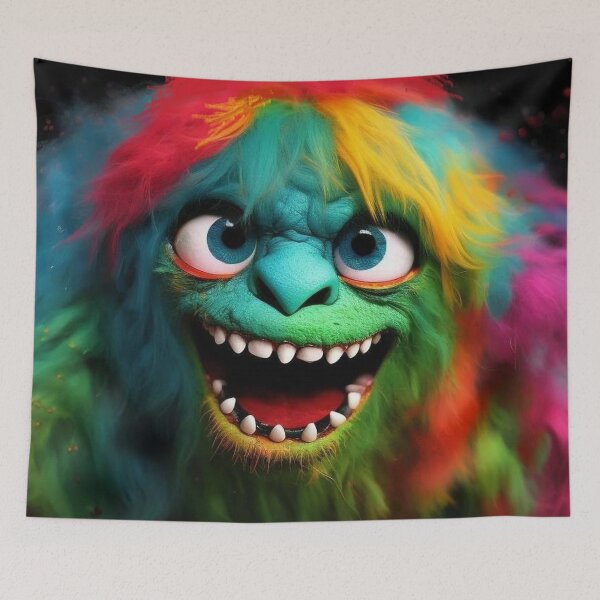 Item preview, Green colorful 3D monster designed and sold by JaroDesign2023.
