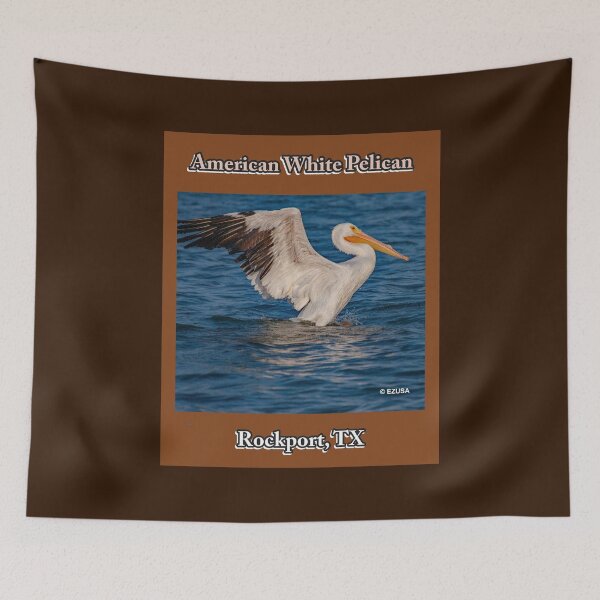 Item preview, Give Someone You Love The Bird. American White Pelican from Rockport, Texas, Birding Rockport, Visit Rockport designed and sold by MoreEZUSA-Here.