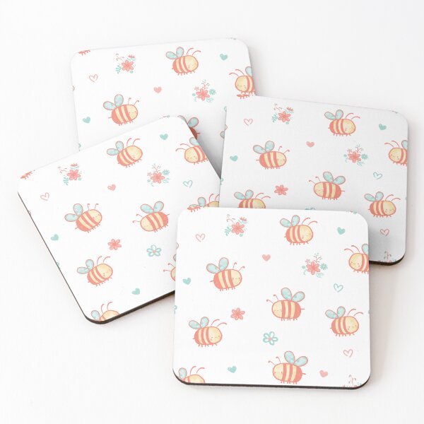 Item preview, Chubby Bees Repeat Pattern designed and sold by lisa-iki.