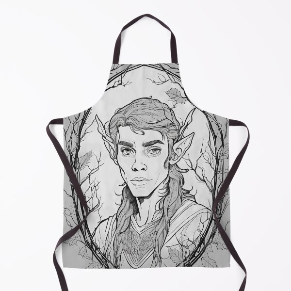 Item preview, Elf man coloring in rosette of branches designed and sold by zotilus.
