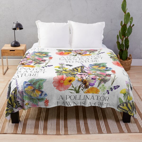Item preview, A Pollinator Lawn Is A Gift To Nature Colorful Design designed and sold by EarthArtDesigns.