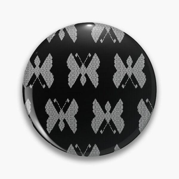Item preview, butterfly black bg pattern designed and sold by ayava.