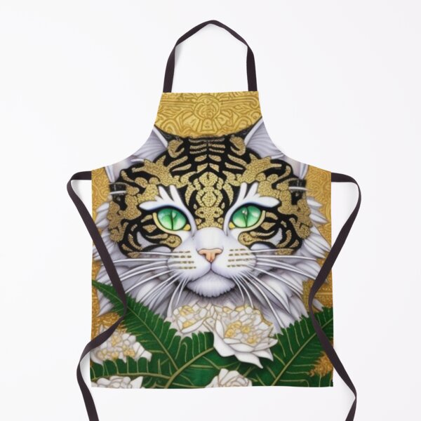 Item preview, Gold tiger stripes on cat designed and sold by Roxburylane.