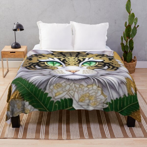 Item preview, Gold tiger stripes on cat  designed and sold by Roxburylane.