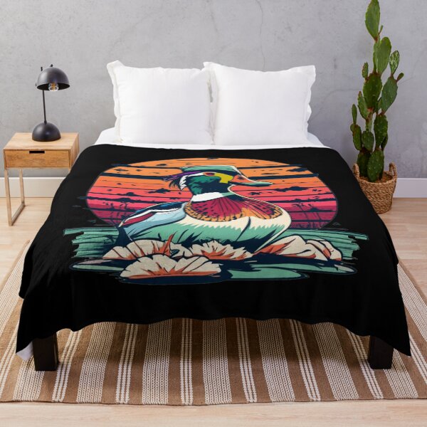 Artikelvorschau, Lustige coole bunte hölzerne Enten-Sonnenaufgang-Kunst entworfen und verkauft von Nature's Fancy.