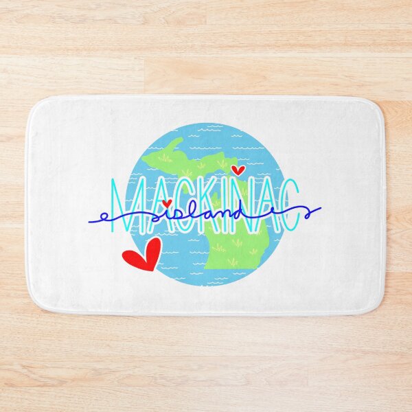 Item preview, Mackinac Island Michigan Map designed and sold by JoyfulDaisy.