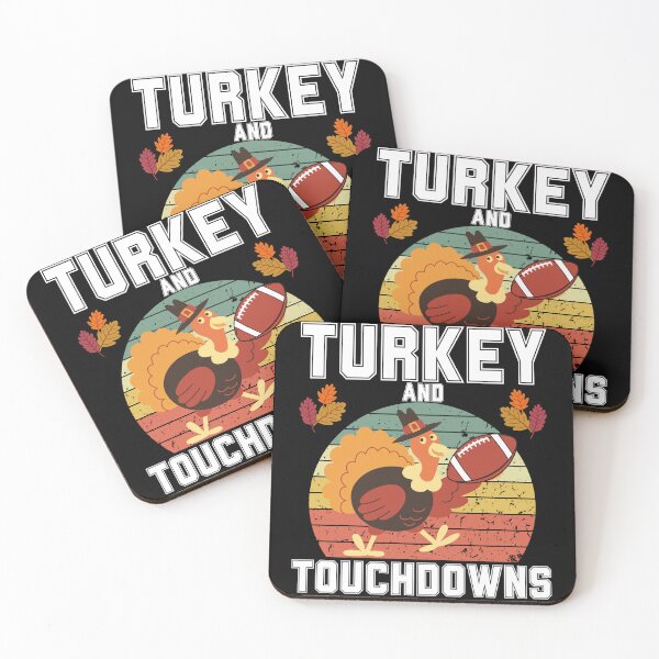 Item preview, Turkey and Touchdowns Thanksgiving designed and sold by Echo Dusk.
