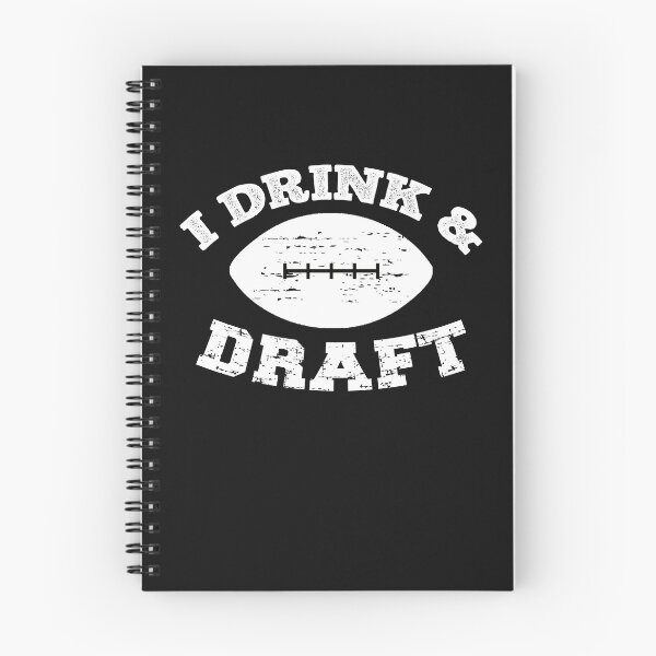 Item preview, I Drink And Draft Funny Football Humor designed and sold by SharpThreadZ.